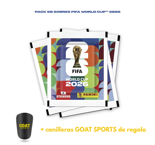 50 SOBRES - FIFA WORLD CUP 2026 + CANILLERAS DE REGALO